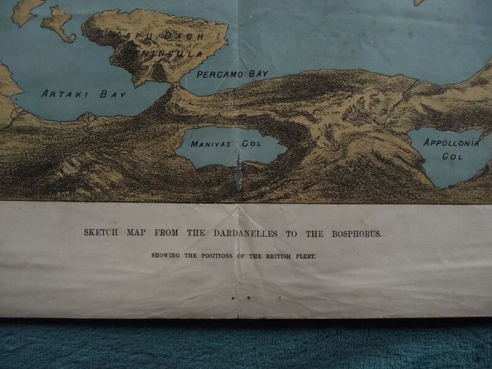 Sea of Marmora - Positions of the British Fleet - Illustrated London News 1878