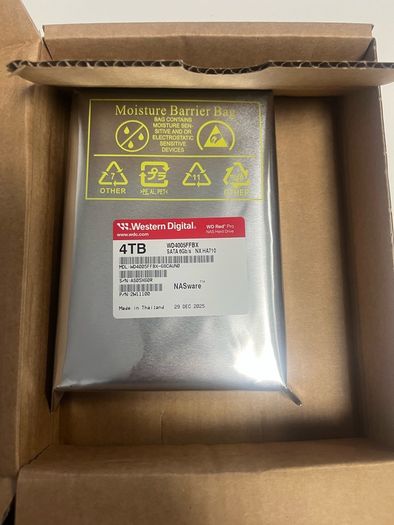 WD Hard Drive  Red Plus 4TB NAS 3.5'' Internal Hard Drive - 5400 RPM Class, SATA 6 Gb/s, CMR, 256MB