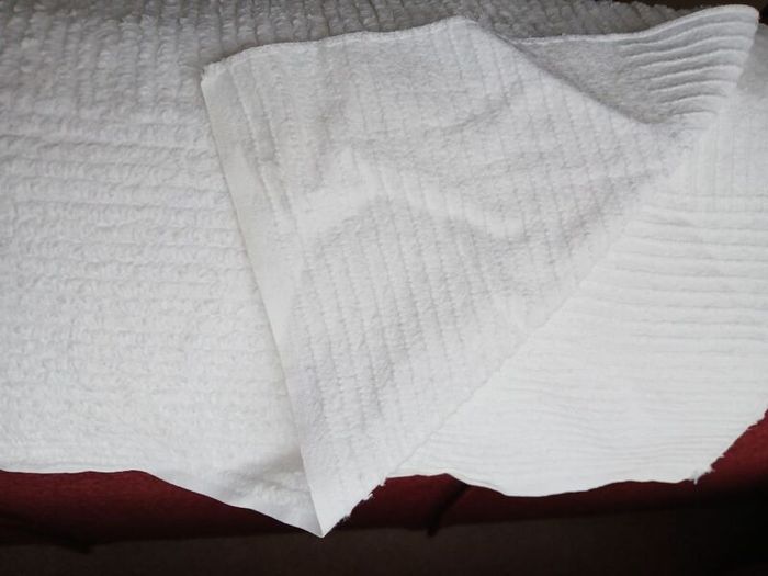 Ice white candlewick cotton bedspread, as new