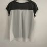 top Bnwot grey short sleeve top with lace detail & chiffon back size 12 Image 6