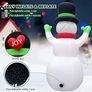 7 FT Christmas Inflatables Snowman with LED Light, 210 cm Blow up Snow Man with Magic Hat, Giant Figure Xmas Christmas Decoration IP44 Weatherproof for Garden Yard Patio Lawn Home Image 3