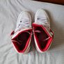 2011 adidas hardcourt hi tops Size 6 eu 40 white/red leather in excellent condition Image 10