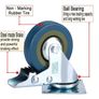 4 x Heavy Duty 75mm Swivel Castor Wheels Trolley Furniture Caster Brake with Free Bolt Fitting Image 3