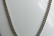 Vintage Unusual 925 Sterling Silver Chain Necklace length 20,5" - 25,18g