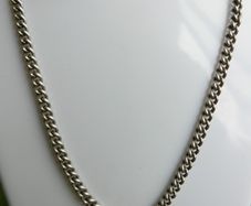 Vintage Unusual 925 Sterling Silver Chain Necklace length 20,5" - 25,18g