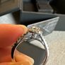 Tolkowsky 18ct White Gold Diamond Halo Ring Image 3