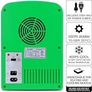 AZ Sprite 4L 6 Can Portable Cooler/Warmer, Compact Personal Travel Mini Fridge for Snacks Lunch Drinks Cosmetic, Includes 12V and AC Cords,Desk Accessory Image 3