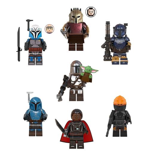 [7-Pack] The Mandalorian & Mandalore Star Wars Minifigure Bundle