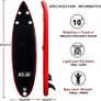 3m Inflatable Stand Up Paddle Board | Inflatable SUP Board Beginner's Surfboard Kit w/Adjustable Paddle | Air Pump w/Pressure Guage | Repair Kit | Premium Leash & Carry Backpack MULTIPLE COLOURS AVAILABLE (FREE SHIPPING) Image 2