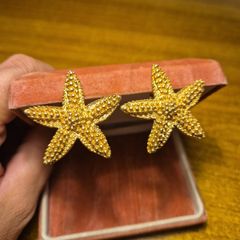 Vintage Starfish Clip on Earrings