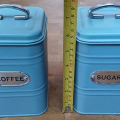 Coffee and sugar containers