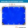 Tarpaulin, Waterproof Heavy Duty Multi-purpose Tarp Sheet Cover - 120g/m Polyethylene/PE , Waterproof, Rust-proof Eyelets, Tear Resistant - Blue 3.8 x 3 m Image 3