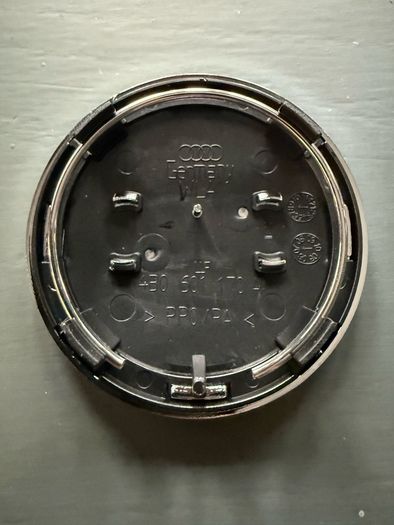 Full Set 69mm Audi Centre Caps - Black