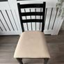 IKEA Lerhamn Dining Table (Black) & 4 Padded Chairs Image 7
