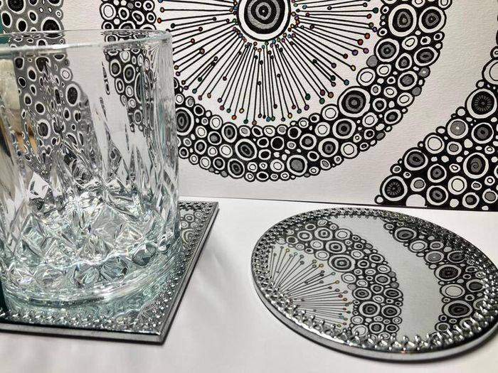 Mirror Coaster (set of 2 round or square)