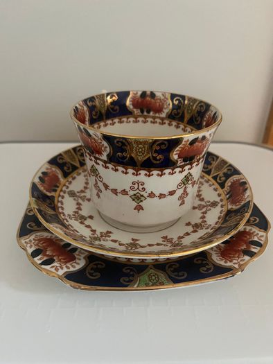 Rare 1930s Art Deco Melba Bone China 21-Piece Tea Set - Imari Pattern 3312
