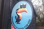 Guinness cast iron sign  2 sided