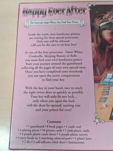 Vintage Board Game Disneys Happy Ever After Mb Games 1996 Brand New Sealed Rare Disney Princess
