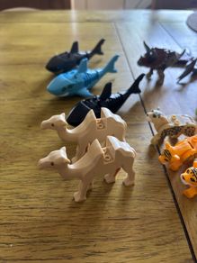 Lego compatible bundle of animals sharks camel and tigers