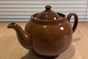 Vintage Brown Betty Rustic Teapot