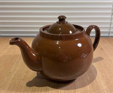 Vintage Brown Betty Rustic Teapot