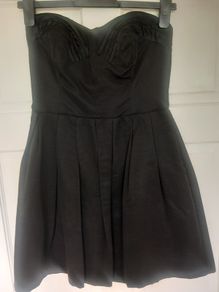 Oasis black strapless dress
