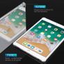 MoKo Case Fit 2018/2017 iPad 9.7 6th/5th Generation [Shockproof Protector] Reinforced Corners TPU Bumper + Anti-Scratch Transparent Hard Panel Clear Cover Fit Apple iPad 9.7 Inch 2018/2017 - Clear - As New In Packaging Image 2