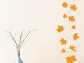 Leaves wall sticker, Cat decals, Home Decor, Wall Decals, Gift Ideas, Halloween Decor, Halloween Decoration, Autumn Decor, Happy Fall