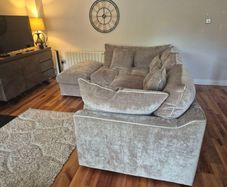 Georgia Corner Sofa + Footstool Extra Flex Cushions |