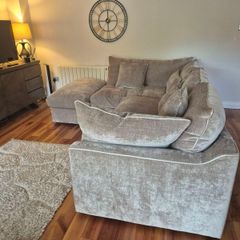 Georgia Corner Sofa + Footstool Extra Flex Cushions |