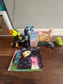 toys and books