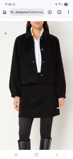 Claudie Pierlot Wool Jacket - Black - FR 38 Fits UK 12 - BNWT RRP 375