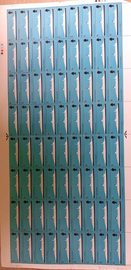 Sheets of Vintage UK Postage Stamps