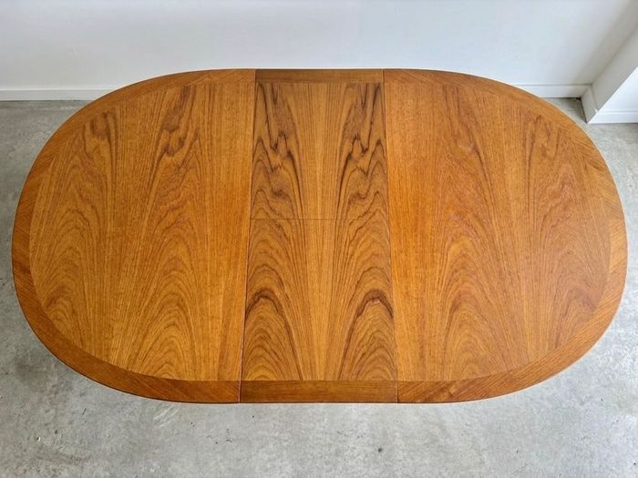 Vintage Nathan Mid Century Teak Extending Dining Table & 6 Chairs
