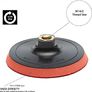 GLASS POLISH 12627 Hook and Loop Rotary Polisher Backing Pad, Rotary Sander Backer | Thread: M14x2 | 150 mm Image 2