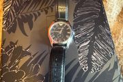 Armani men's watch with leather strap