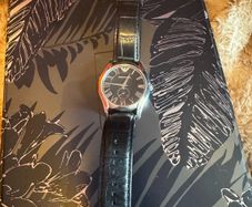 Armani men's watch with leather strap