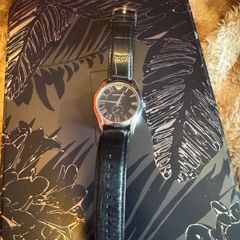 Armani men's watch with leather strap