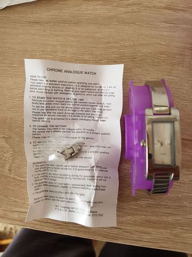 Chrome analog watch
