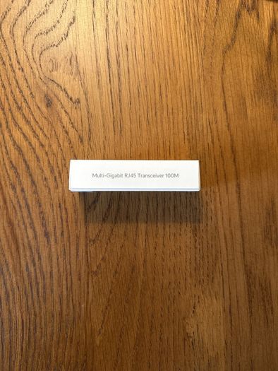 Brand new and sealed SFP+ to RJ45 transceiver module that supports 10G connections up to 100 m