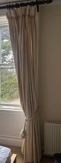 Bespoke hand made Goblet pleat Curtains