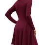 Brand New AUSELILY Women's Winter Dress Long Sleeve V-Neck Chic and Elegant Image 2