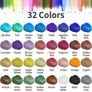 32 Colours x 5 g Pearlescent Epoxy Resin Pigment Metallic Powder for Soap Paint, Jewellery Making, Nail Polish, Epoxy Resin, Candle Making, Bath Bombs, Slime (FREE POSTAGE) Image 2