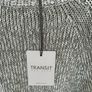 Luxury Italian designer Transit knit jumper/top in cotton and linen with a two tone colour scheme in off white and olive green brand new Image 3