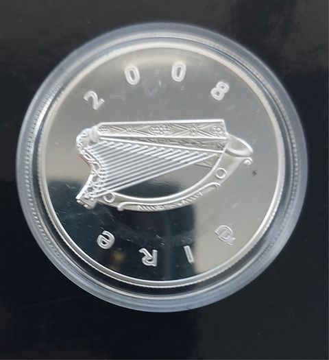 Ten euro silver  proof  coin 2008. Skellig michael.