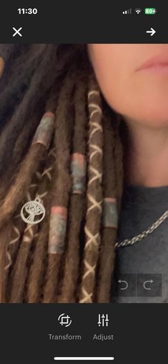 Set of Four Jumbo Naturally Patinated Copper Dreadlock Beads Hair Accessorys