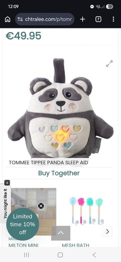 Tommee Tippee Panda sleep aid