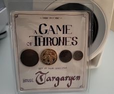 A Game of Thrones set of four coins from house targaryen official