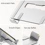 Ergonomic Laptop Stand for Desk, Dual-Bar Support & Height Adjustable Laptop Riser Holder, Ventilated Portable & Foldable Computer Stand, Compatible with MacBook Air Pro Image 5