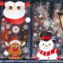 385 Pcs Christmas Window Stickers 10 Sheets Double Sides Xmas Window Decorations Santa Clings (FREE POSTAGE Image 4